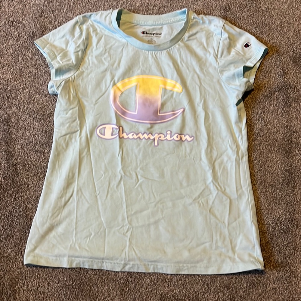 Champion - blue t-shirt - size XL girls
